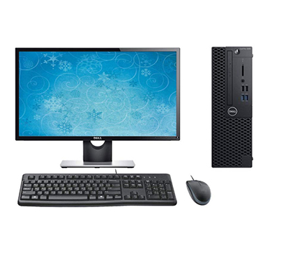 dell optiplex 3060 sff (intel corei3- 8100 / 8gb ddr4 ram / 1tb hdd/ 19.5 inch screen monitor / integrated graphics/ no dvd / windows 10 pro / keyboard mouse / 3 years warranty),black